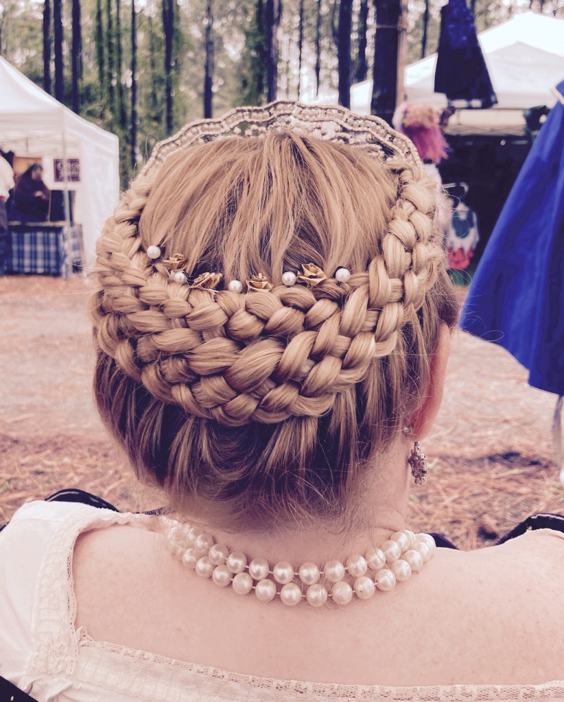 Festival braids are back!  Lady of the Lakes Renaissance Faire in Tavares, FL, November 6-7 and November 13-14, 2021.
